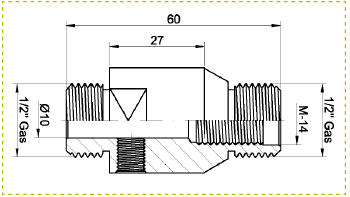 croquis adaptador brocas punta